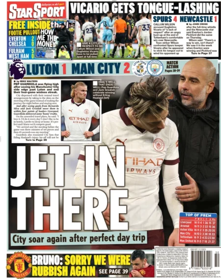 Star Sport – City soar again after perfect day trip