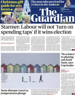 The Guardian – Starmer: Labour will not turn on spending taps if it wins next election 
