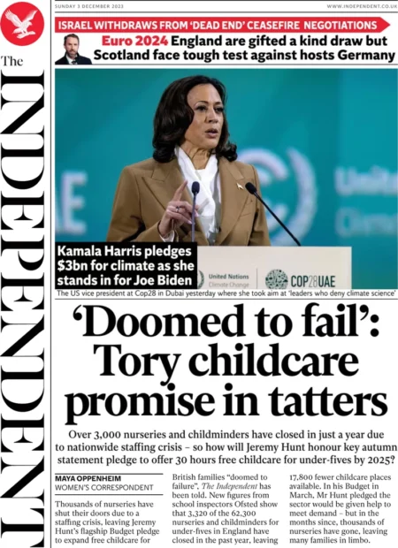 The Independent - ‘Doomed to fail’ Tory childcare promise in tatters