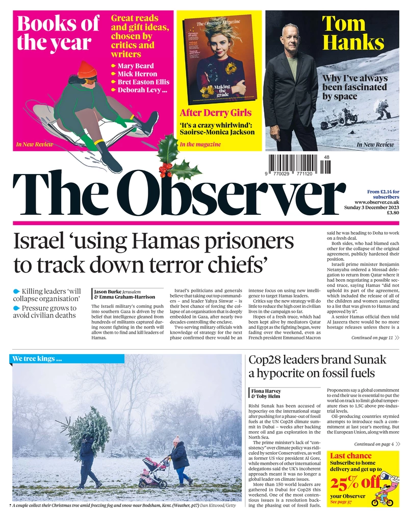 The Observer - Israel ‘using Hamas prisoners to track down terror chief’