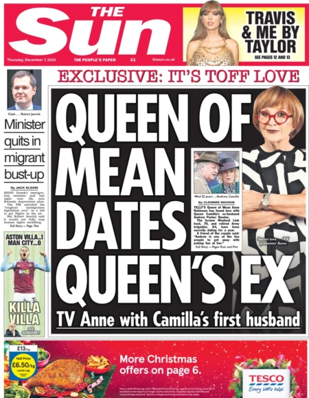 The Sun - Queen of Mean dates Queen’s ex