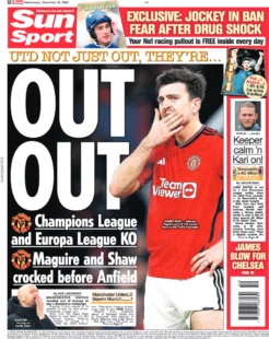 Sun Sport – United are Out 