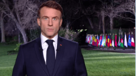 Macron says 2024 to be ‘a year of determination’ for France in New Year’s Eve address