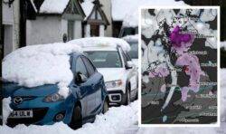 UK snow tracker LIVE: Travel chaos as heavy snow blast brings roads and railways to halt