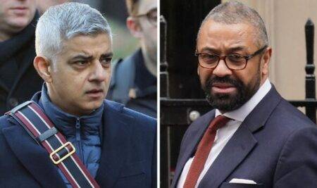 Sadiq Khan slapped down by James Cleverly in clash over zombie knives ban