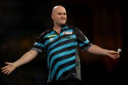 Rob Cross reacts to stunning comeback win over Chris Dobey at World Darts Championship