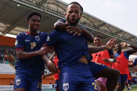 Former Man Utd star Bebe scores sensational 40-yard free-kick for Cape Verde at Africa Cup of Nations