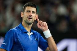 Novak Djokovic hit with ‘ridiculous’ time violation and told to ‘get vaccinated’ by heckling fan during Australian Open win