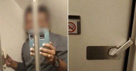 Man ‘traumatised’ after getting trapped inside plane toilet for entire flight