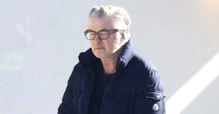 Alec Baldwin looks solemn in first outing after being indicted in fatal Rust shooting