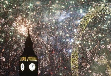 Spectacular fireworks displays in London and Edinburgh bring in 2024 in style