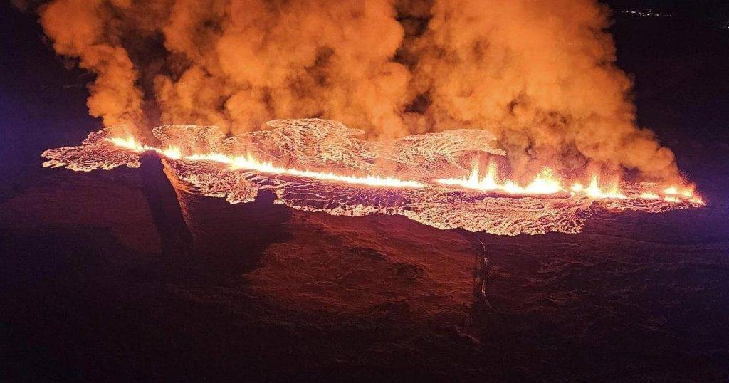 Iceland volcano erupts again in same area with people told to evacuate Iceland volcano erupts again in same area with people told to evacuate