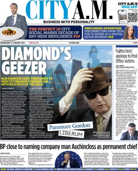 CITY AM - Diamond Geezer 