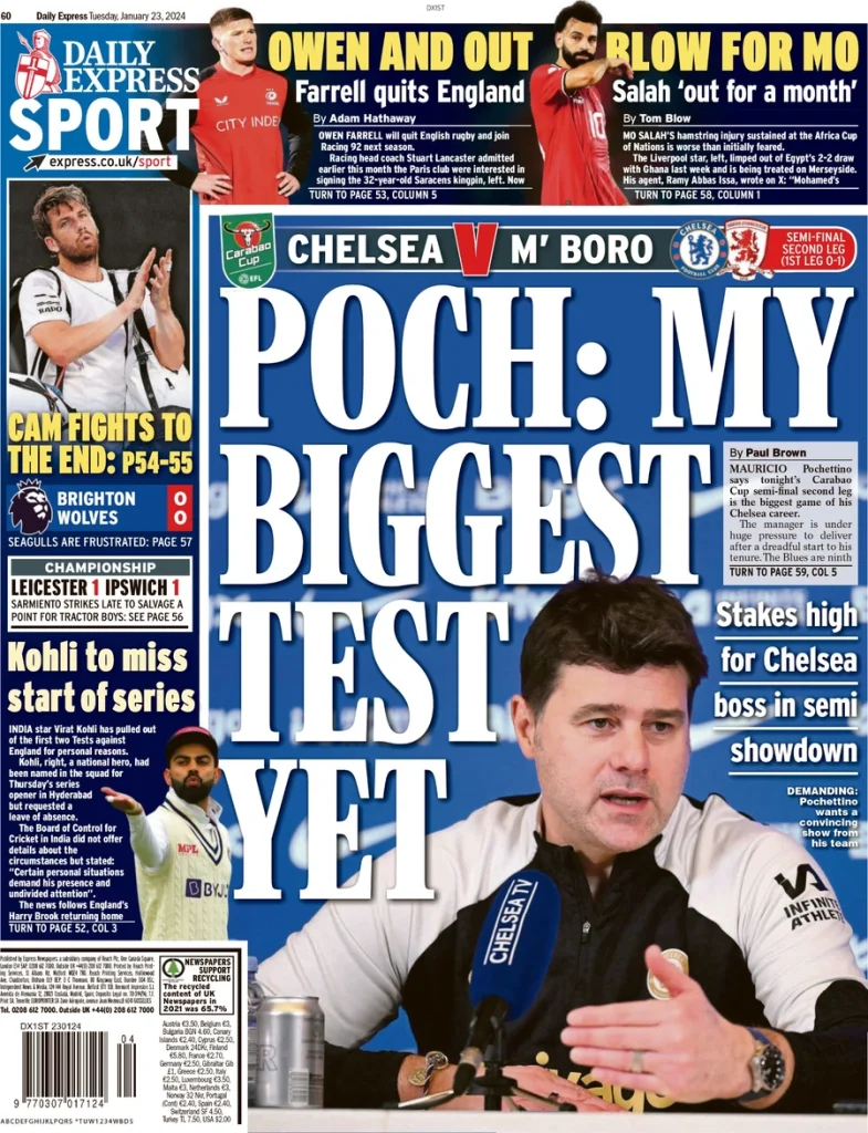 Express Sport – Poch: My biggest test yet Express Sport – Poch: My biggest test yet