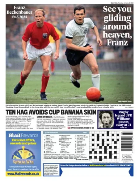 Mail Sport – See you gliding around heaven, Franz 