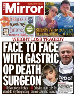 Daily Mirror – Face to face with gastric op death surgeon 