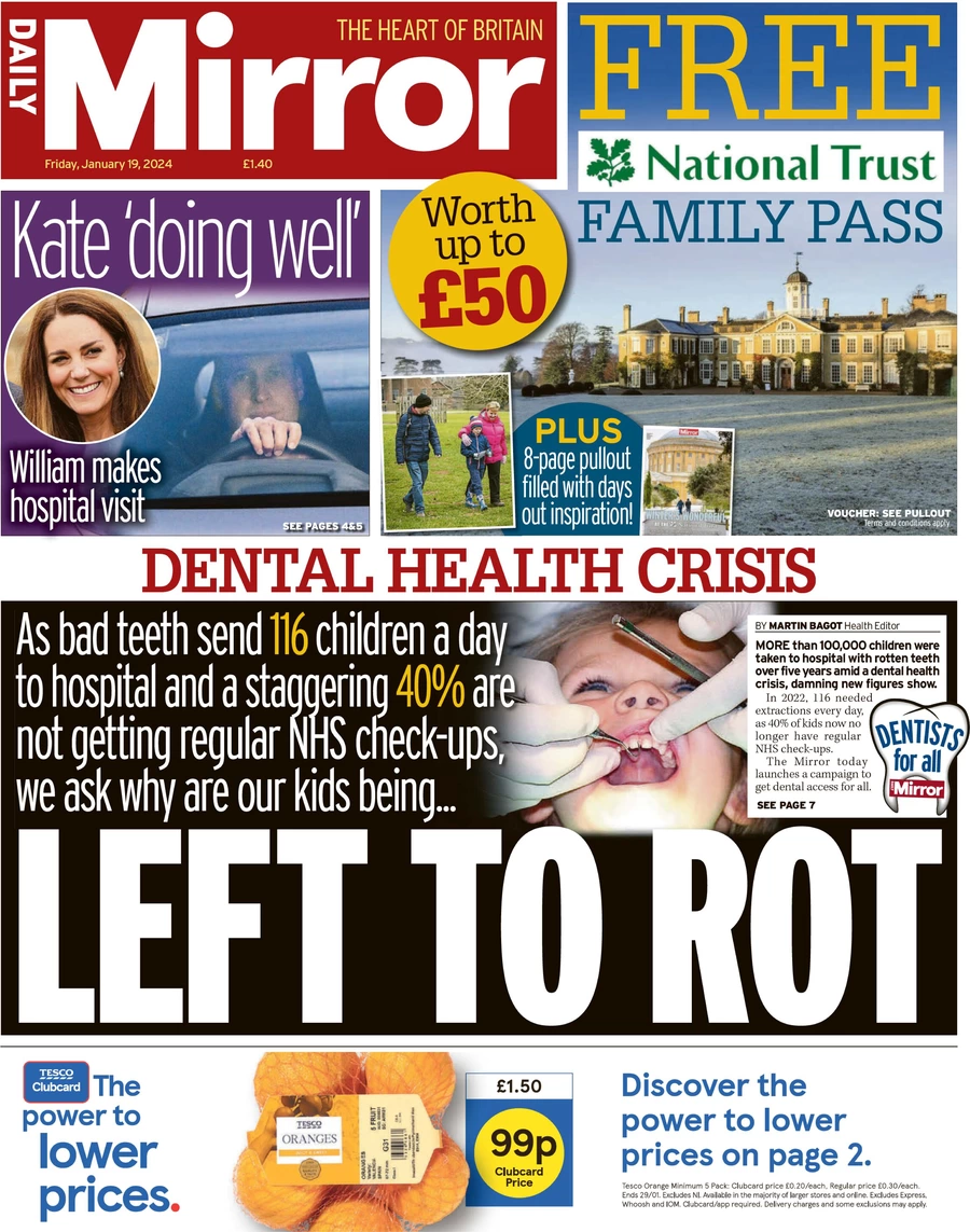 Daily Mirror - Dental Health Crisis: Left to Rot 