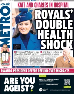 Metro – Royals’ double health shock 