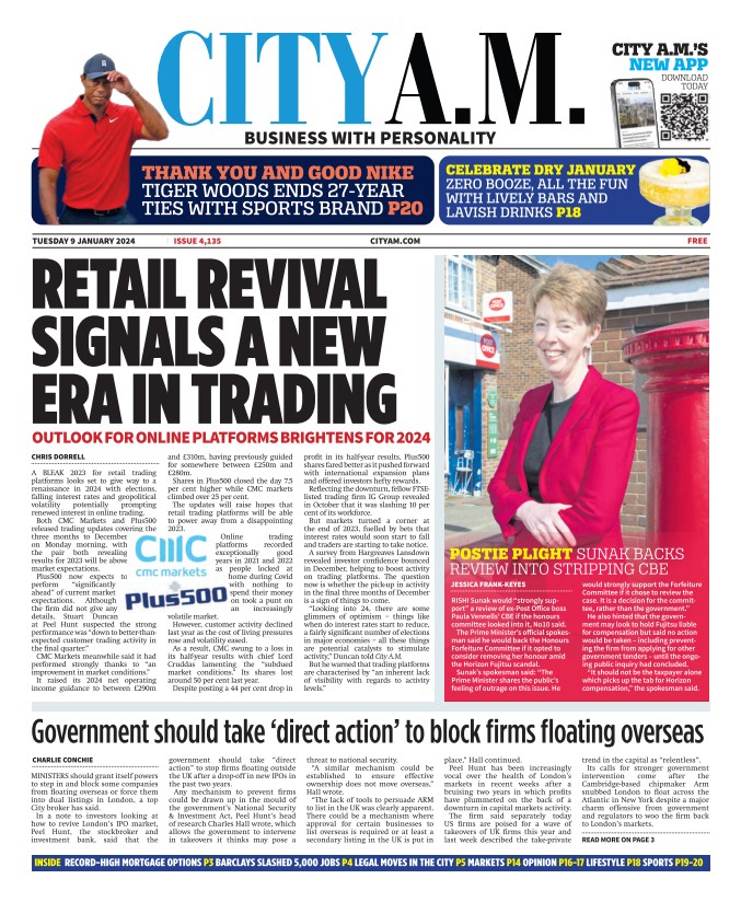 CITY AM - Retail revival signals a new era in trading 