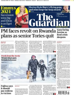 The Guardian – PM faces revolt on Rwanda plans as senior Tories quit 