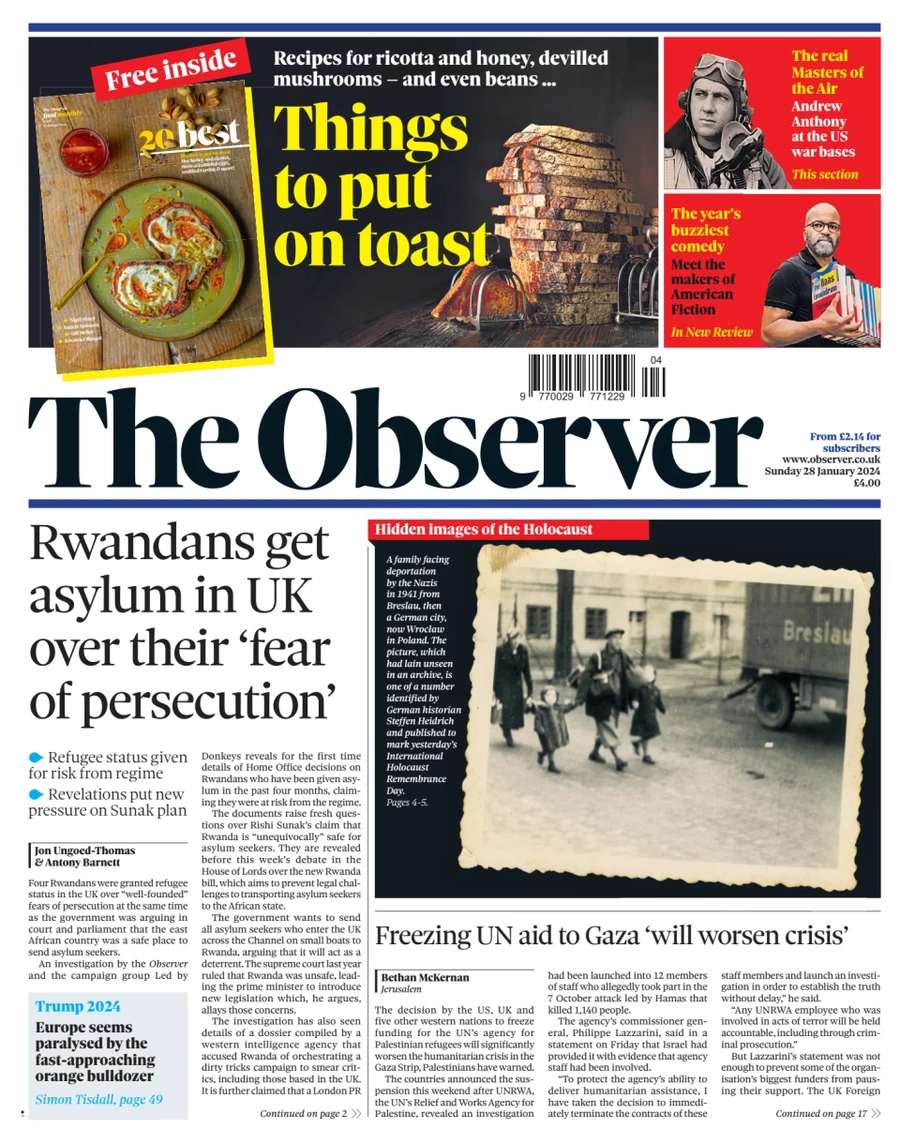 The Observer - Rwandans get asylum in UK over their fear of persecution