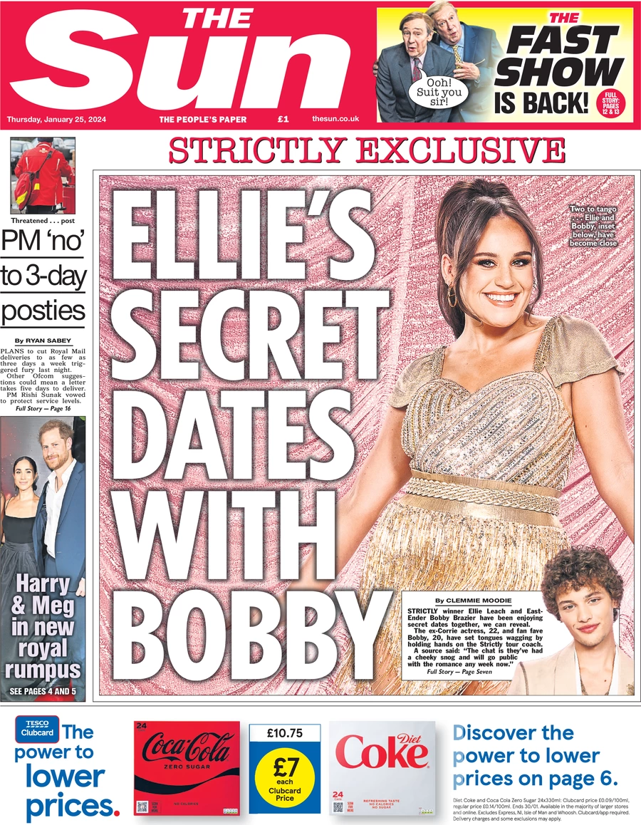 The Sun - Ellie’s secret dates with Bobby 