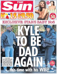 The Sun – Kyle to be dad again 