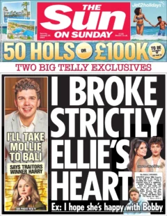 The Sun On Sunday – I broke Strictly Ellie’s heart