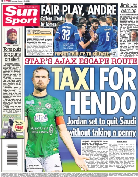 Sun Sport – Taxi for Hendo 