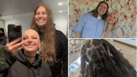 Boyfriend spends four years growing his hair so his girlfriend could wear it as a wig