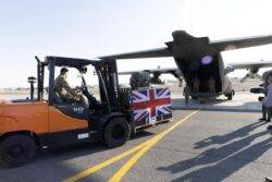 Israel-Gaza: UK aid supplies air-dropped into Gaza for first time
