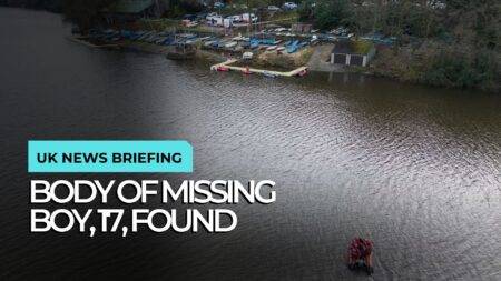 Body of missing boy, 17, found by police in Staffordshire lake