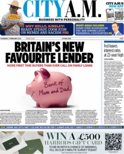 CITY AM  - Britain’s new favourite lender  
