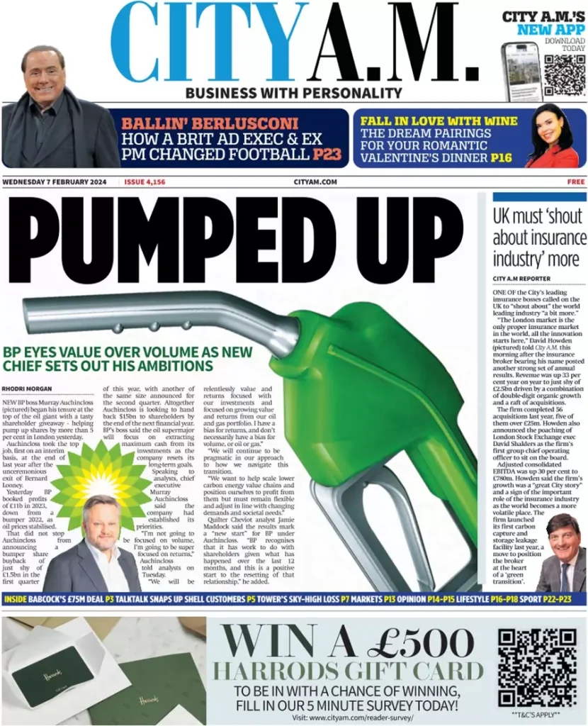 CITY AM – Pumped Up 