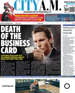 CITY AM - Death of the business card