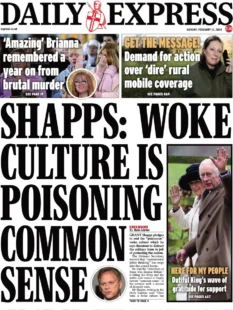 Daily Express – Shapps: Woke culture is poisoning common sense 
