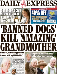 Daily Express – ‘Banned dogs killed amazing grandmother’