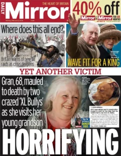 Daily Mirror – Yet another victim: Horrifying 