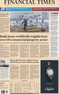 Financial Times – Bank losses worldwide reignite fears over US commercial property sector 