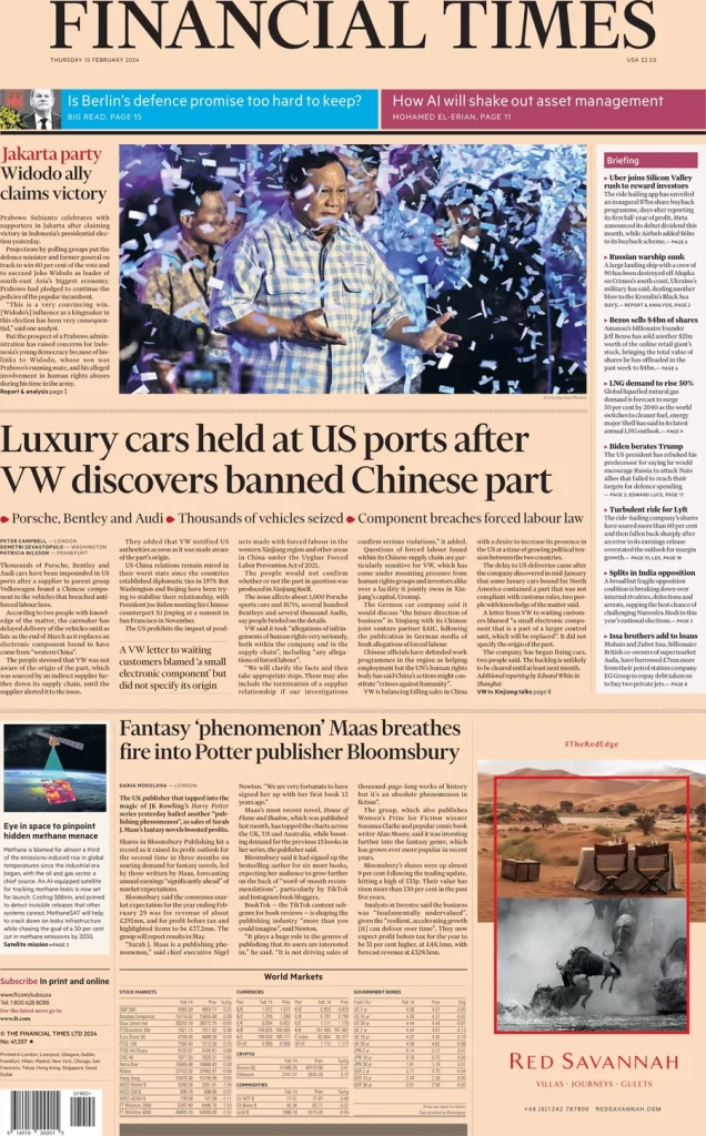 Luxury cars held at US ports after VW discovers banned Chinese part Luxury cars held at US ports after VW discovers banned Chinese part