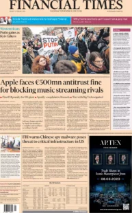 Apple faces 500m euro antitrust fine for blocking music streaming rivals 