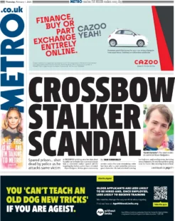 Metro – Crossbow stalker scandal 