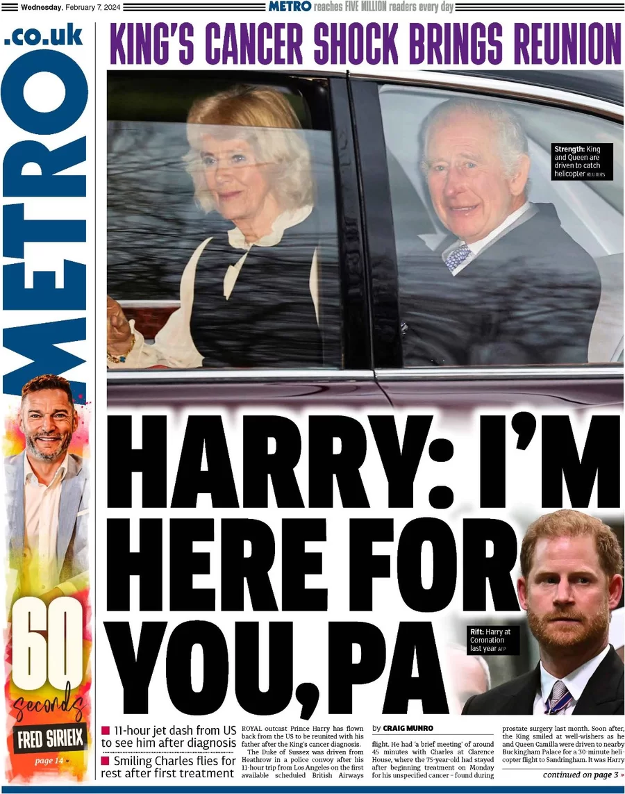 Metro - Harry: I’m here for you, Pa