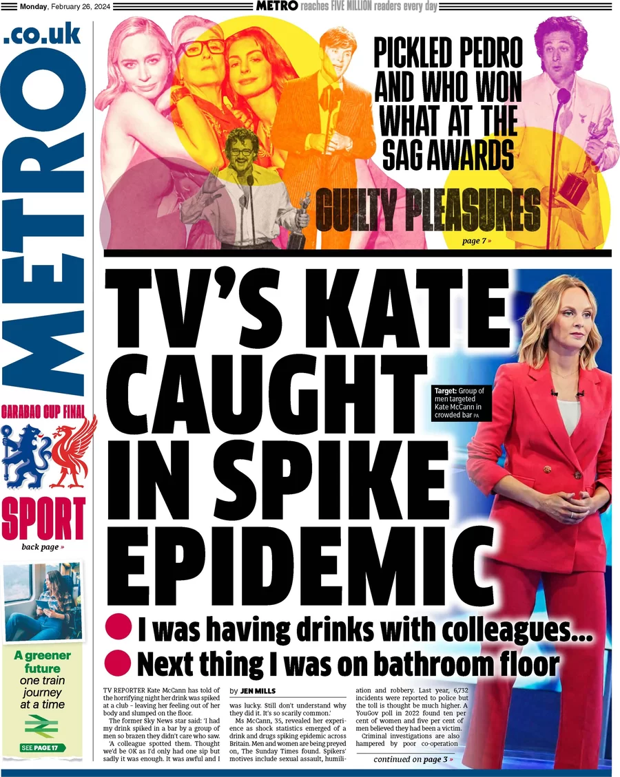 Metro - TV’s Kate caught in spike epidemic
