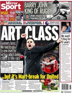 Mirror Sport - Arsenal 3-1 Liverpool: Art Class 