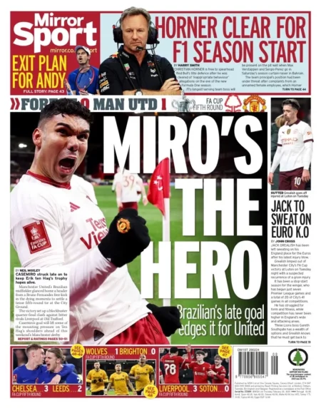 Forest 0-1 Man Utd: Miro’s the hero 