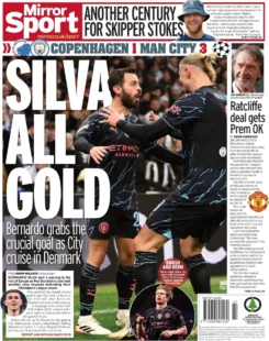 Copenhagen 1 Manchester City 3: Silva all gold