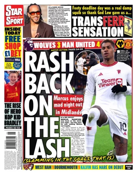 Star Sport – Rash back on the lash 