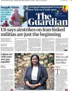 The Guardian – US says airstrikes on Iran-linked militias are just the beginning  