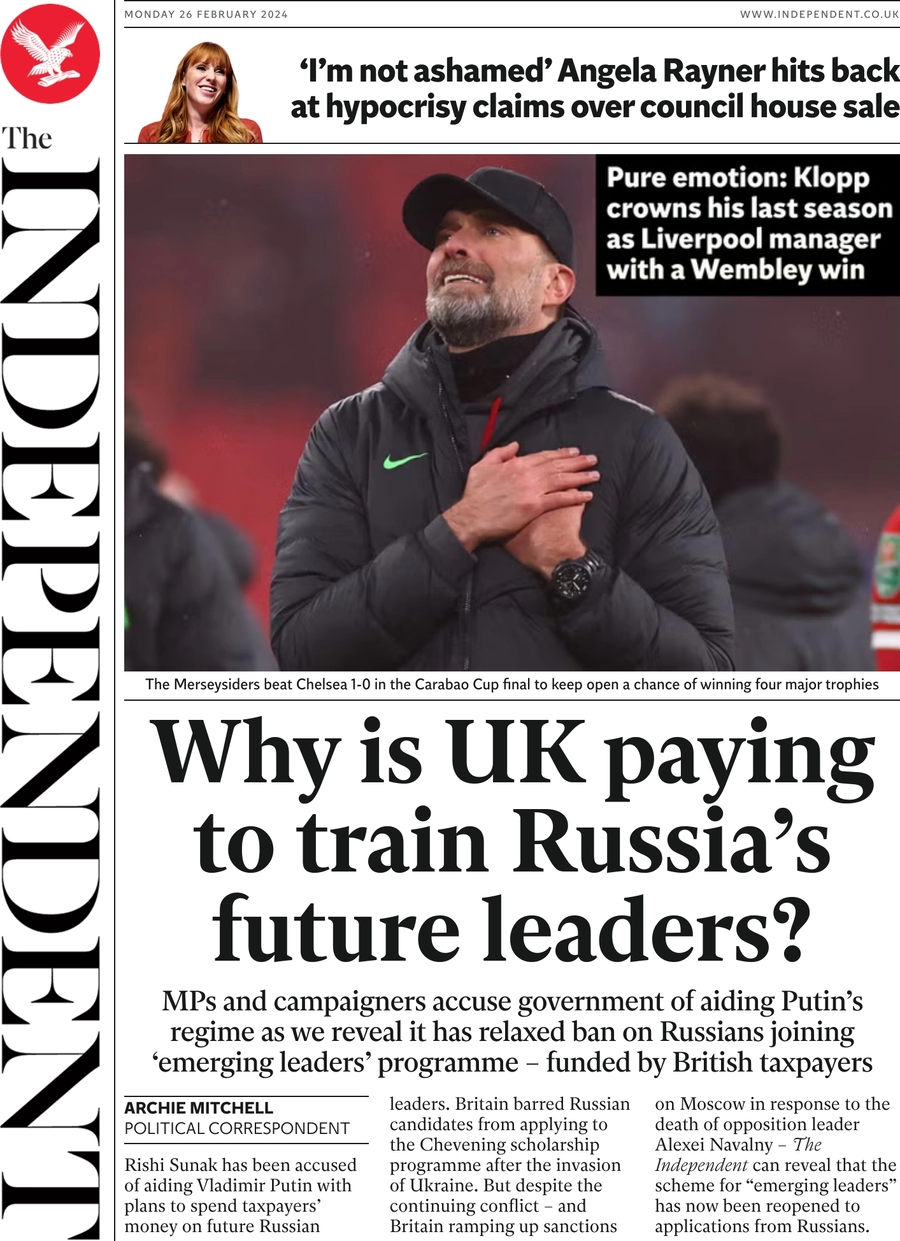 The Independent - Why is the UK paying to train Russia’s future leaders? 